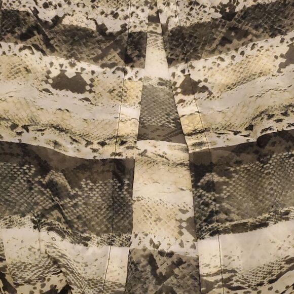 Skye's The Limit womens XL cream & gray snakeskin fully sheer tunic swim… - Picture 7 of 11